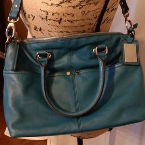 Tignanello Leather NYPD Blue Purse